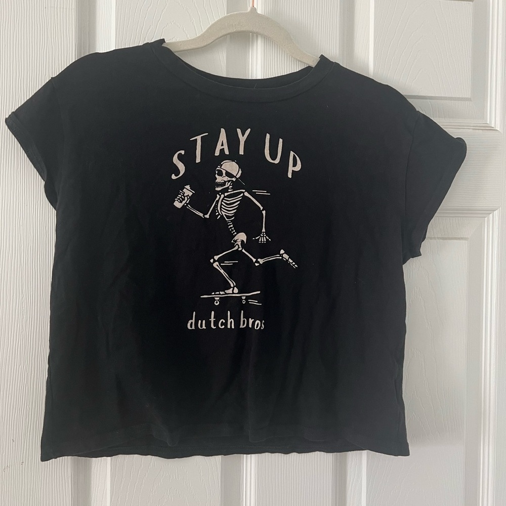Dutch Bros Stay Up Skeleton T-Shirt